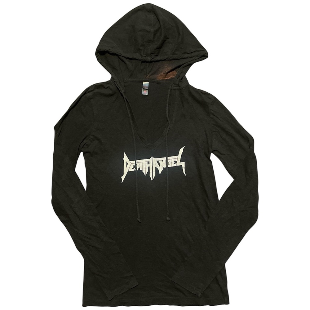 Black Death Angel Hooded long sleeve